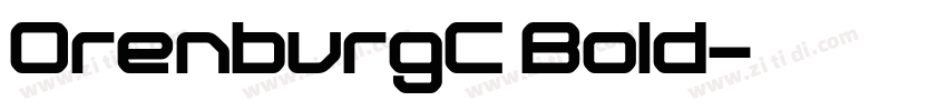 OrenburgC Bold字体转换